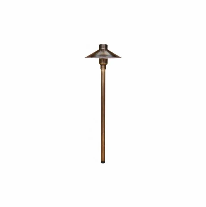 Dabmar LV75-LED-WBS Contemporary Weathered Brass LED Low Voltage Outdoor Landscaping Light Path Light