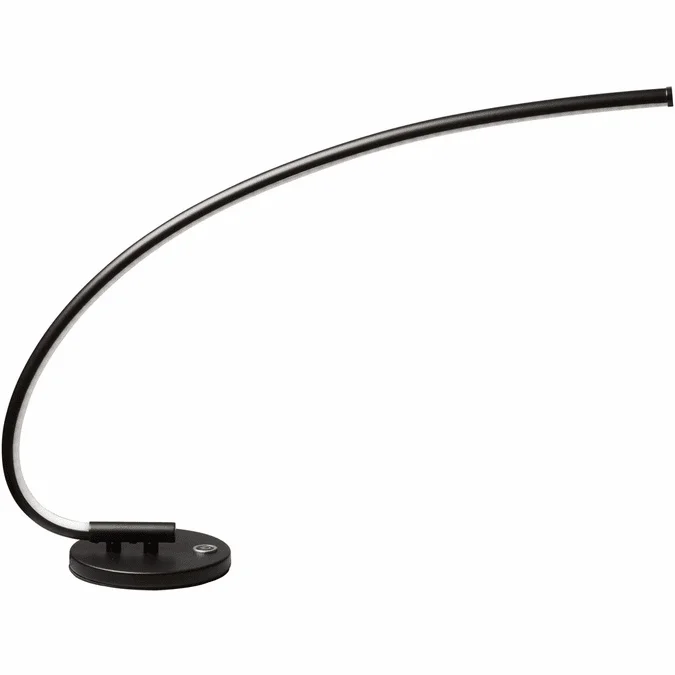 Dainolite 322-LEDT-BK Modern Black LED Study Lamp