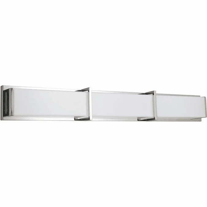 Dainolite VLD-414-PC Winston Modern Polished Chrome LED 3-Light Bathroom Lighting Fixture