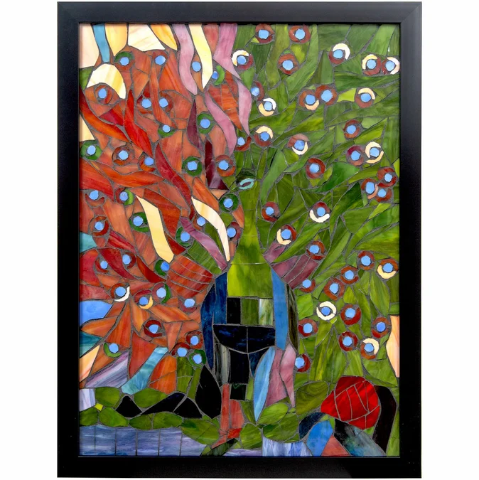 Dale Tiffany M0007L Peacock Tiffany Wall Décor