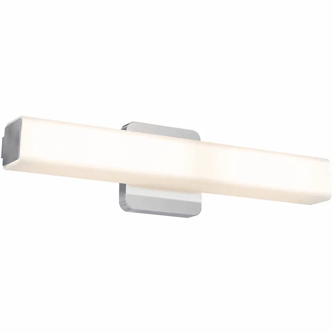 DALS Lighting LEDVAN001-CC-18CH Noble One Series Contemporary Chrome LED Bath Lighting Fixture