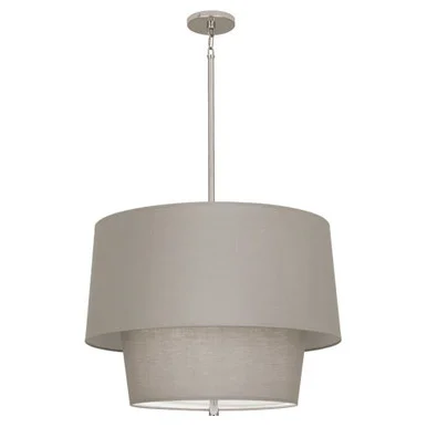 Decker Three Light Pendant in Polished Nickel (165|SG138)