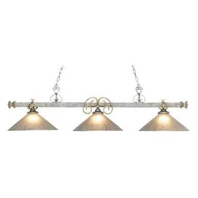 Designer Classics Three Light Island Pendant in Brown (45|190/6-AS-G8)