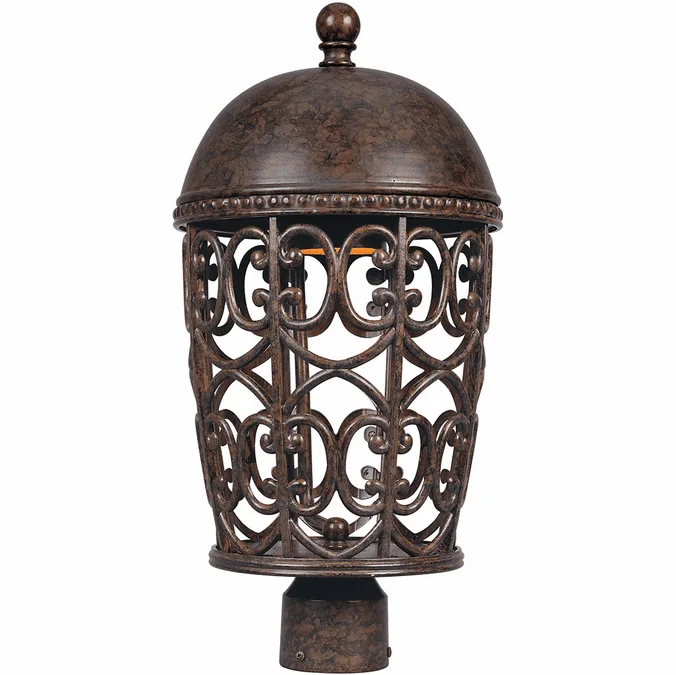 Designers Fountain 97596-BU Amherst Burnt Umber Outdoor Post Lamp