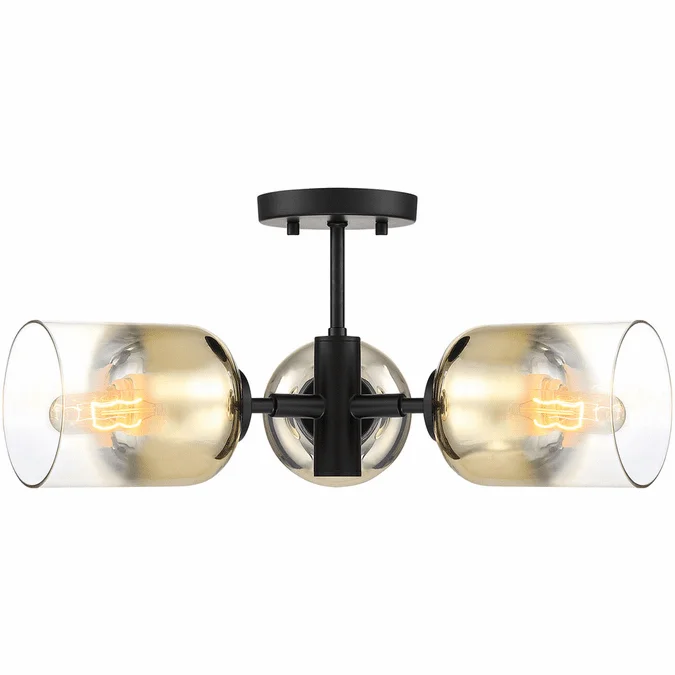 Designers Fountain D306M-3SF-MB Gatsby Contemporary Matte Black Ceiling Light