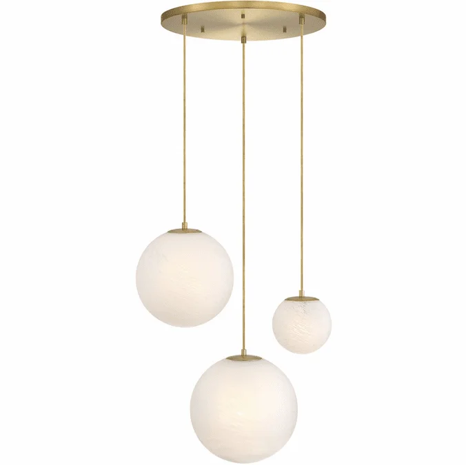 Designers Fountain D342M-3CHD-BG Pixie Brushed Gold Multi Ceiling Light Pendant
