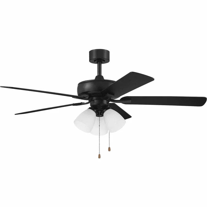 Designers Fountain FP-STL52B30-MB Stellant Modern Black 52″ Home Ceiling Fan