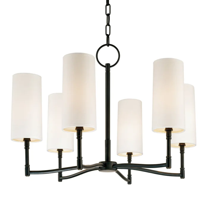 Dillon 6-Light Chandelier in Old Bronze 25L x 25W x 18H