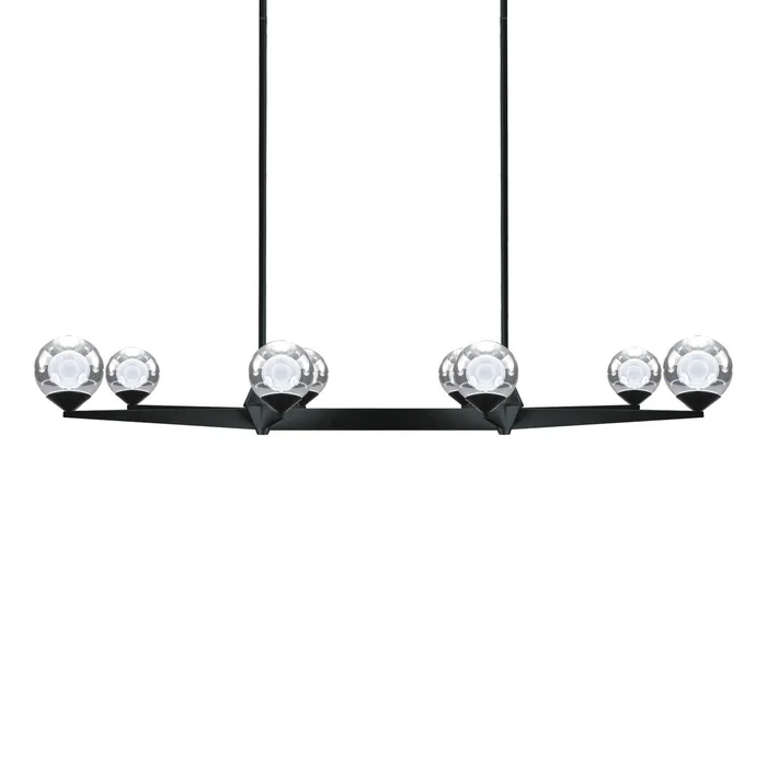 Double Bubble LED Chandelier in Black (281|PD-82044-BK)