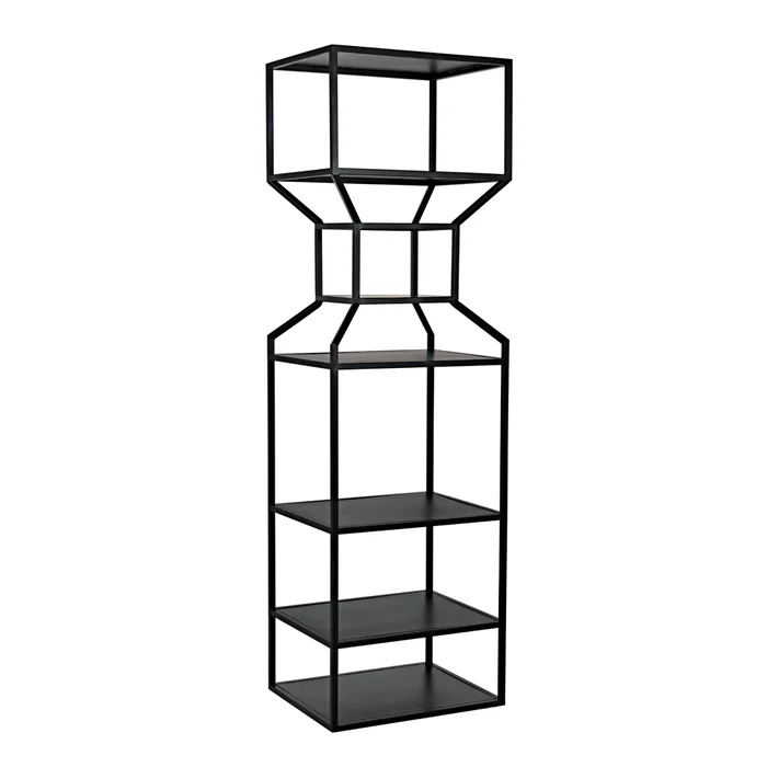 downtown a bookcase, black metal