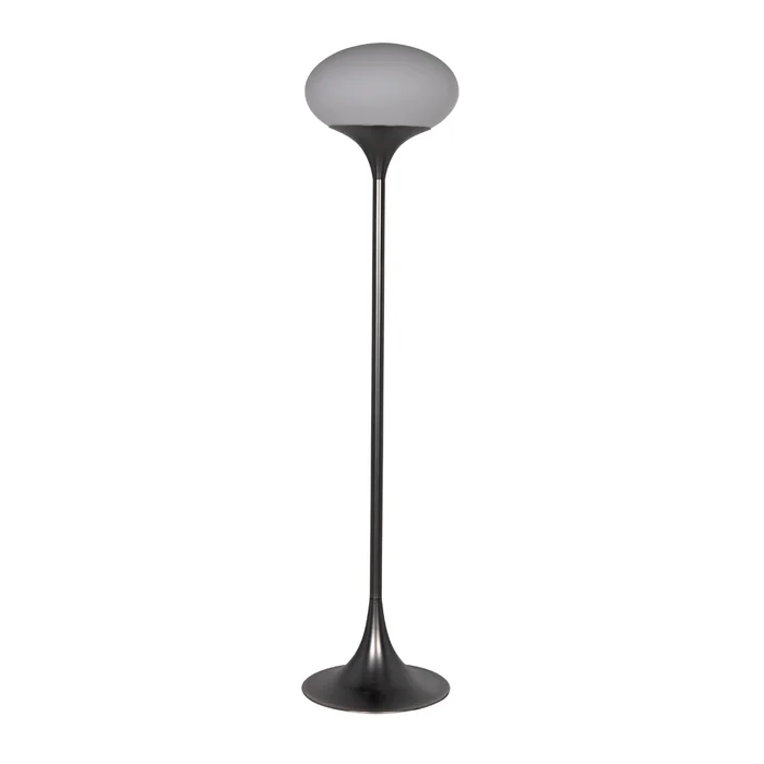 drop floor lamp, gun metal finish