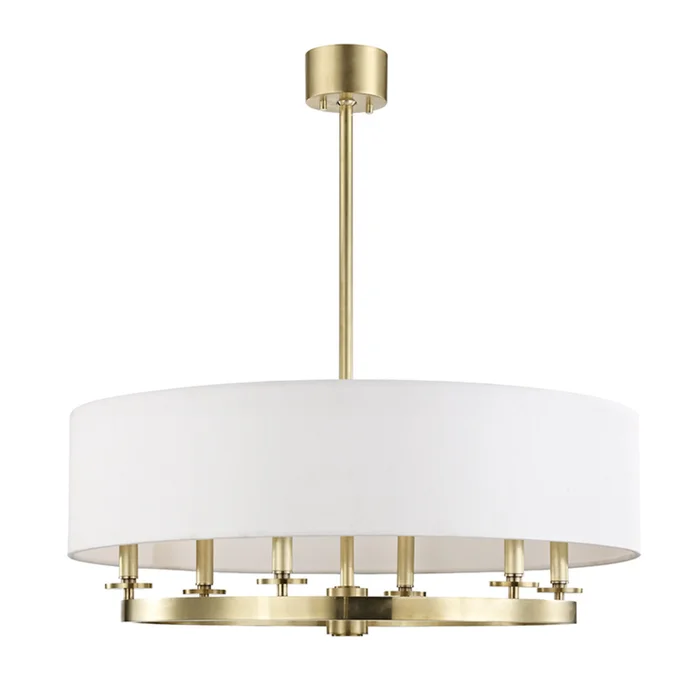 Durham 6-Light Chandelier in Aged Brass 30.75L x 30.75W x 12H