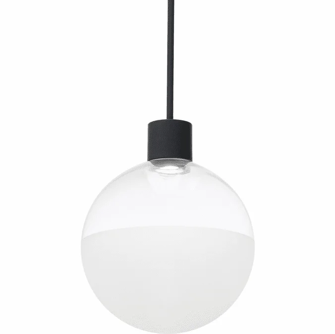 dweLED by WAC PD-23412-BK Gaze Modern Black LED Hanging Pendant Lighting
