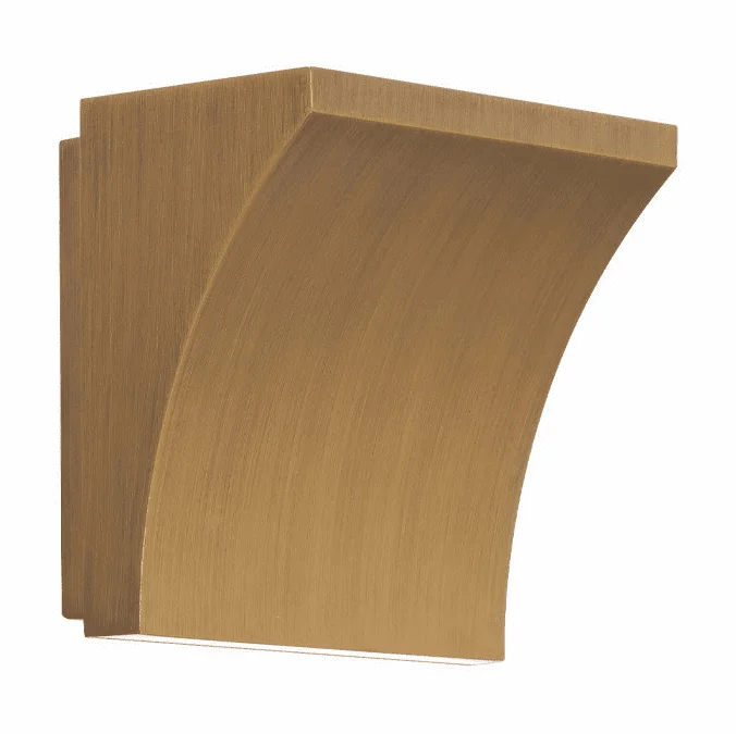 dweLED by WAC WS-57205-AB Cornice Modern Aged Brass LED Wall Mounted Lamp