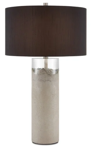 Edfu Table Lamp One Light Table Lamp in Concrete/Clear (142|6000-0751)