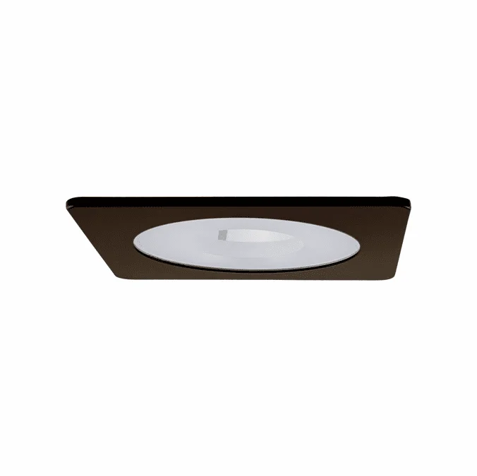 Elco EL2415BZ Modern Bronze 4″ Square Recessed Ceiling Light With Pinhole