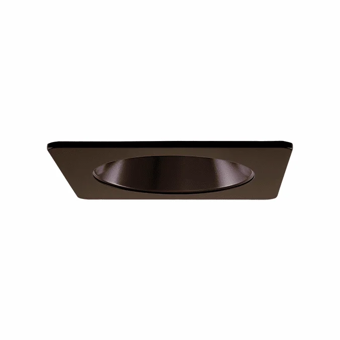 Elco EL2421BZ Modern Bronze 4″ Square Specular Reflector Recessed Can Light Trim