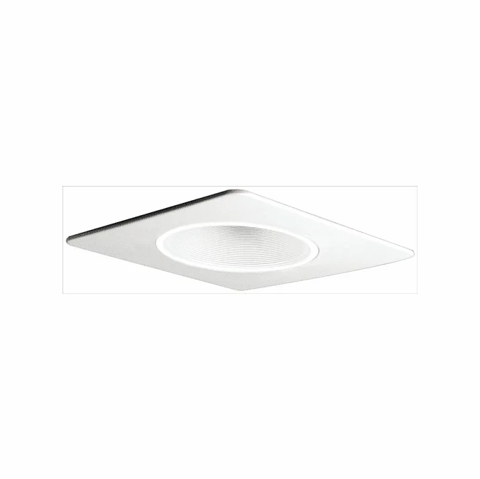 Elco EL2994W Modern White Medium Base 4″ Recessed Light Deep Phelonic Baffle Mini Pot Light