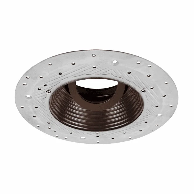 Elco ELK434BZ Pex Modern Bronze 4 Inch Round Recessed Trimless Adjustable Baffle Recessed Lighting