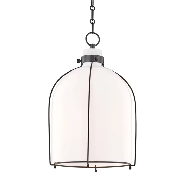 Eldridge 1-Light Pendant in Old Bronze 14L x 14W x 20.25H