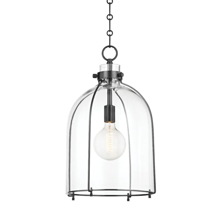 Eldridge 1-Light Pendant in Old Bronze 15.5L x 15.5W x 23.5H