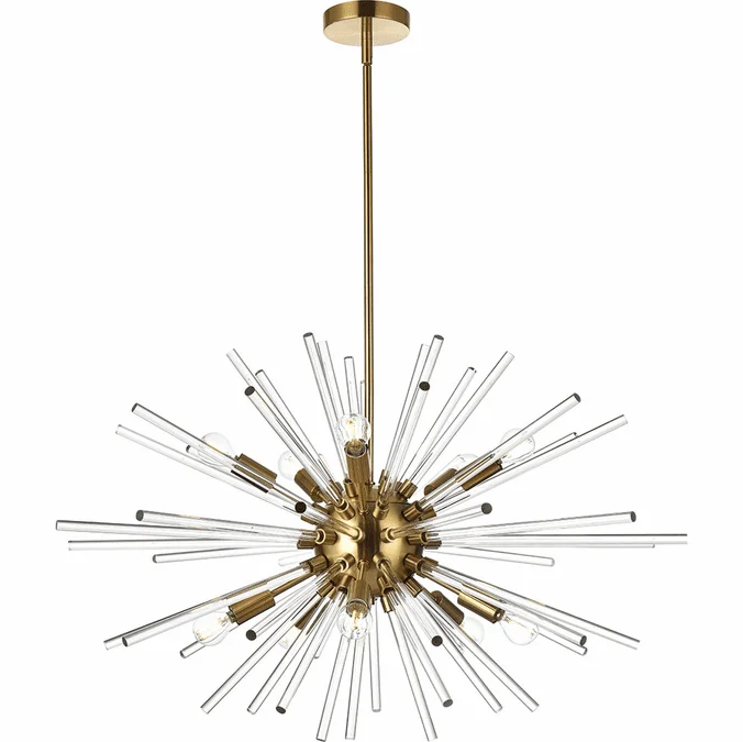 Elegant 2502D32SG Sienna Modern Gold 32″ Drop Ceiling Lighting