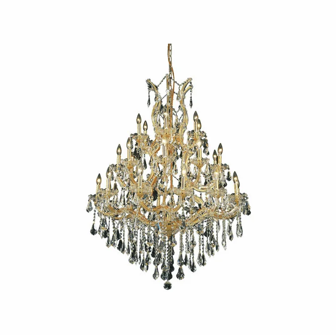 Elegant 2801D38G-RC Maria Theresa Gold Chandelier Lamp