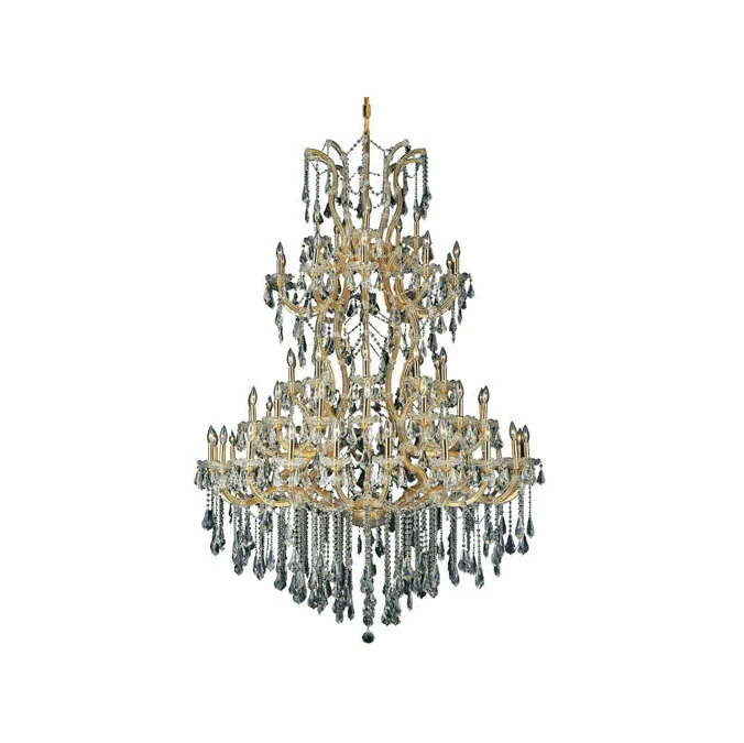 Elegant 2801G54G-RC Maria Theresa Gold Ceiling Chandelier
