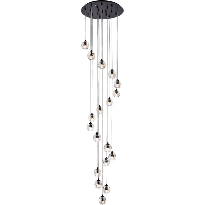 Elegant Eren 8-LT Pendant – Black – 3505D20BK