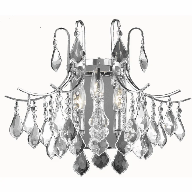 Elegant LD8100W16C Amelia Chrome Light Sconce