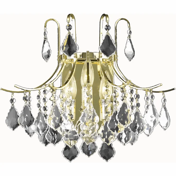 Elegant LD8100W16G Amelia Gold Wall Sconce Lighting