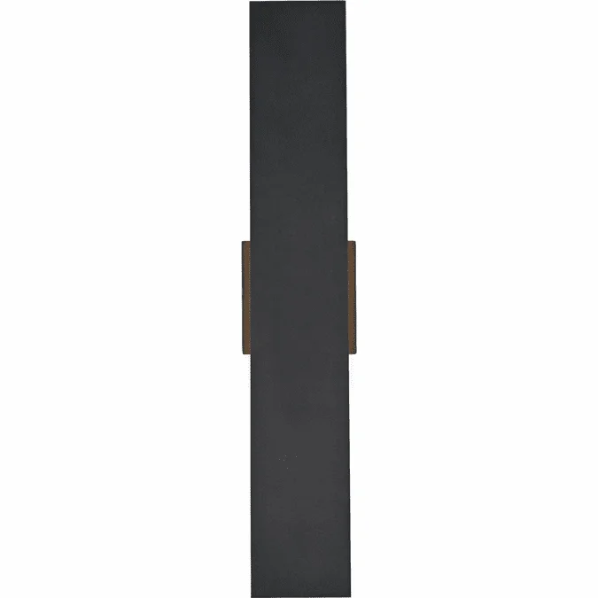 Elegant OD506W24BK Waylen Modern Black LED Outdoor Wall Mounted Lamp