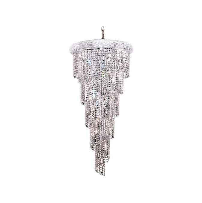 Elegant V1801SR22C-RC Spiral Chrome 22″ Drop Ceiling Lighting