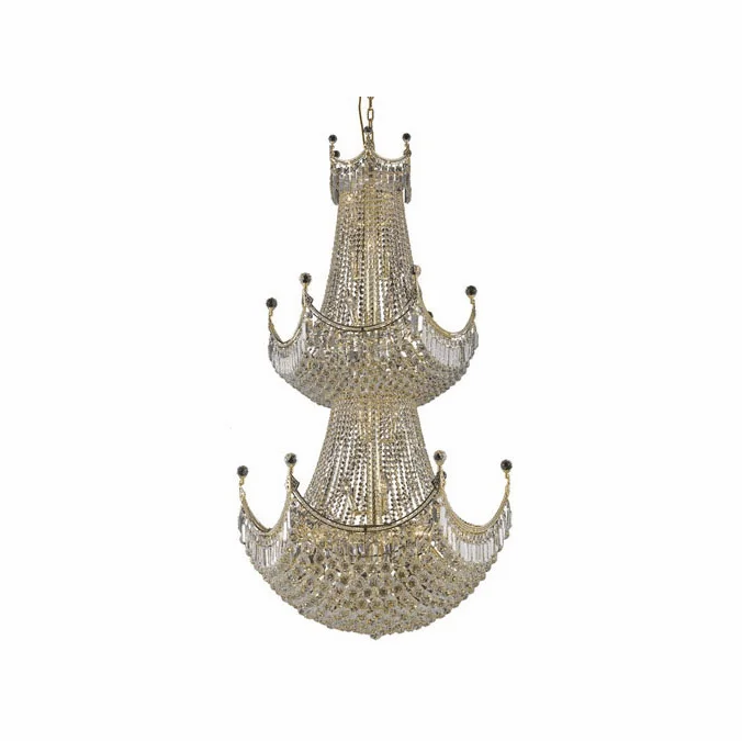 Elegant V8949G36G/RC Corona Gold Entryway Light Fixture