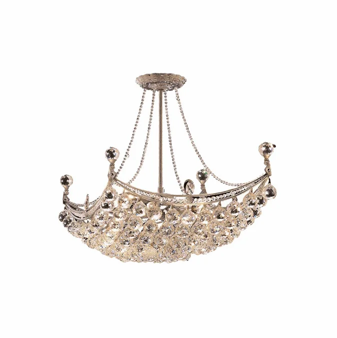 Elegant V9800D28C/RC Corona Chrome Pendant Lighting Fixture