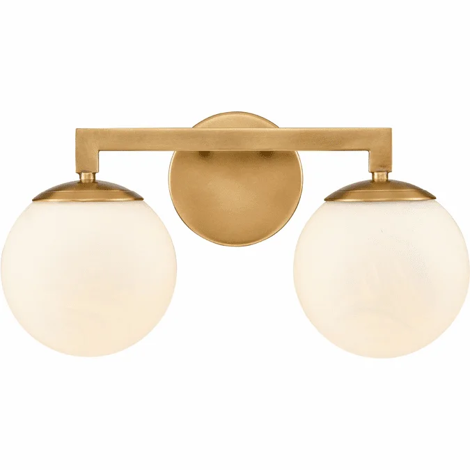 Elk Home 90081/2 Gillian Contemporary Natural Brass 2-Light Lighting For Bathroom
