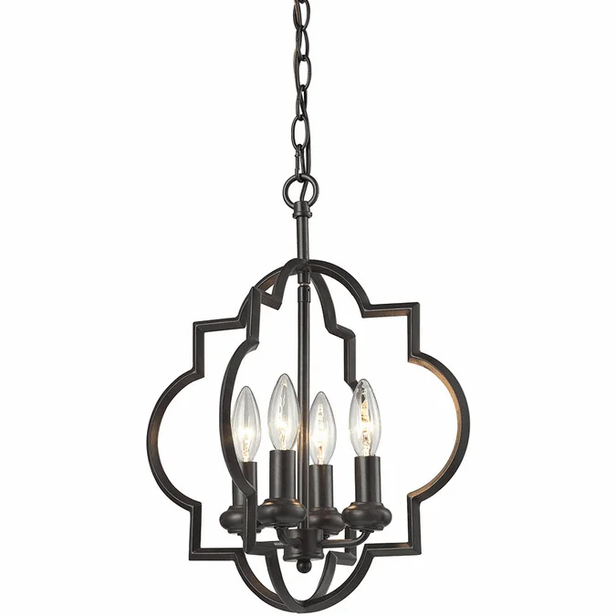 Elk Home Showroom 31812-4 Chandette Contemporary Oil Rubbed Bronze Drop Lighting