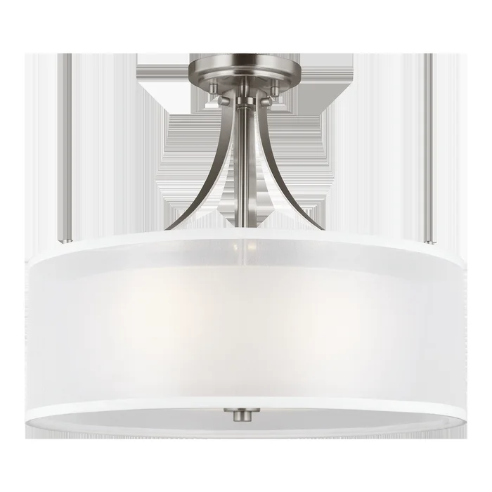 Elmwood Park Three Light Semi-Flush Mount