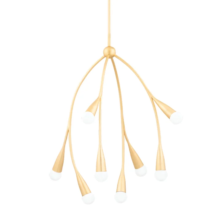 Elsa 8-Light Chandelier in Gold Leaf by ENY LEE PARKER 17.5L x 24.5W x 25H
