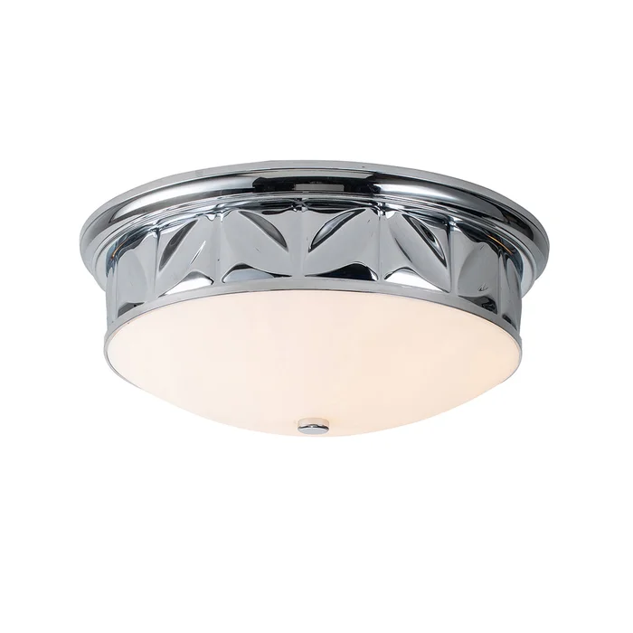epsilon 3 light flush mount polished chrome