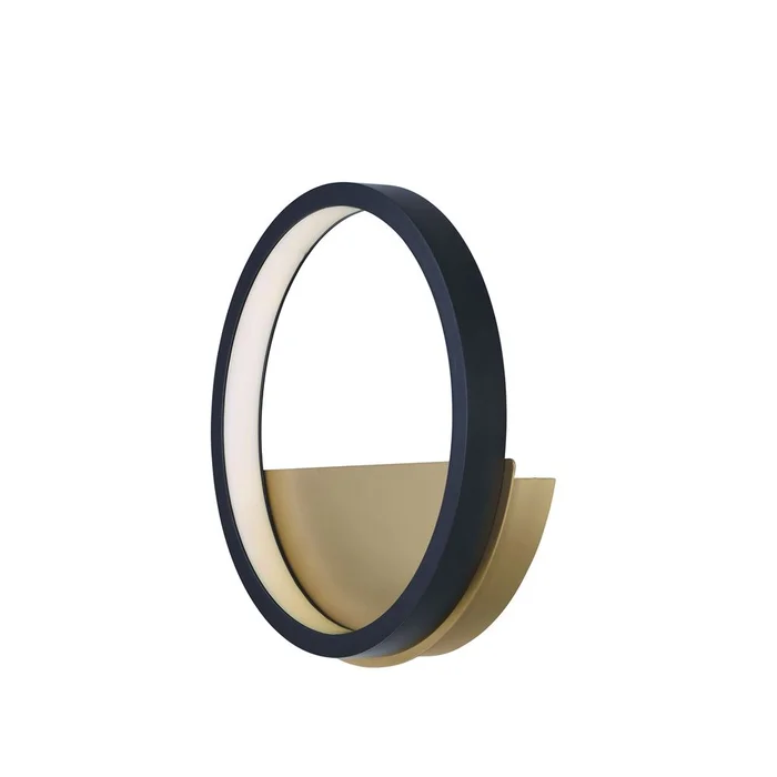 ET2 Hoopla LED Wall Sconce – Black / Gold – E24320-BKGLD