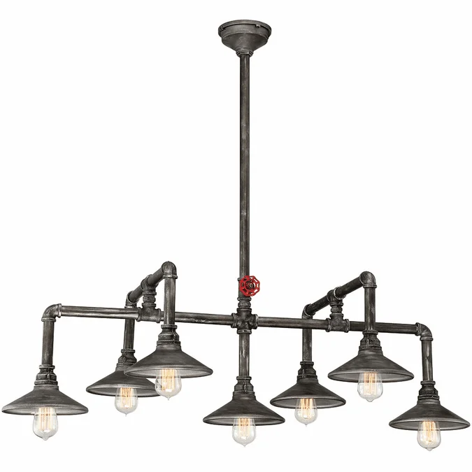 Eurofase 30031-012 Zinco Retro Aged Silver Kitchen Island Lighting