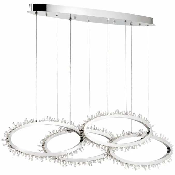 Eurofase 33731-018 Scoppia Modern Chrome LED Multi Drop Lighting