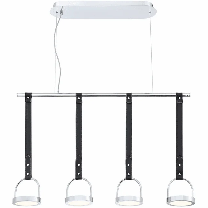 Eurofase 35901-013 Lappin Contemporary Chrome LED Island Light Fixture