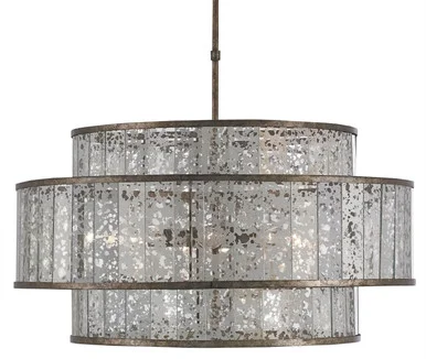 Fantine Collection Eight Light Chandelier in Pyrite Bronze/Raj Mirror (142|9454)
