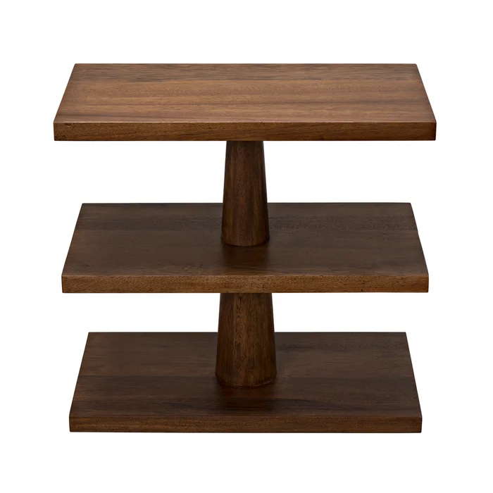fatima side table, dark walnut