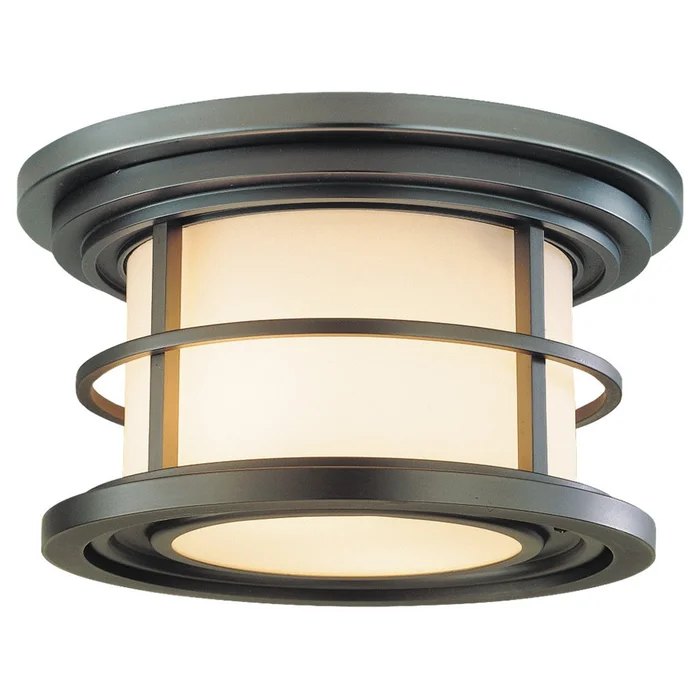 Feiss Lighthouse 2-LT Outdoor Flush Mount – Burnished Bronze – OL2213BB