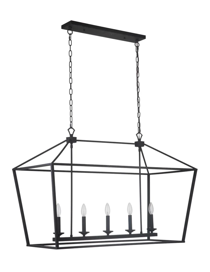 Flynt Five Light Island Pendant