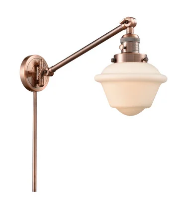 Franklin Restoration LED Swing Arm Lamp in Antique Copper (405|237-AC-G531-LED)