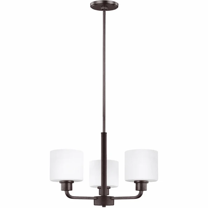 Generation Lighting 3128803-710 Canfield Modern Bronze Mini Chandelier Lighting
